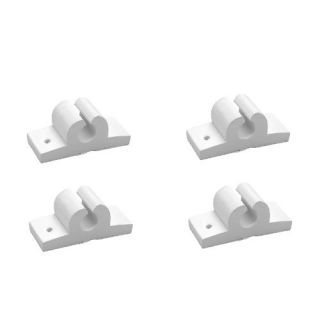 Pack of 3/8 Inch White Rubber Antenna, Rod and Tool Holders for 