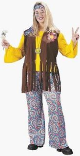 60s Love Hippie Chic Plus Size Adult Costume