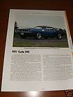 1970 Plymouth Cuda Barracuda Only Dealer Brochure 426 Hemi 440 6 Six 