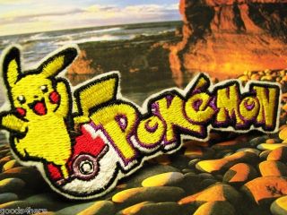 Pokemon Pikachu Pokeball Poke Ball Embroidered Patch B