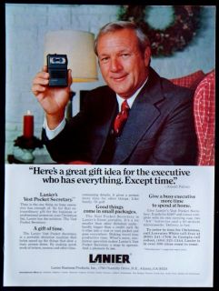 Vintage 1978 Lanier Vest Pocket Secretary Dictaphone Magazine Ad 