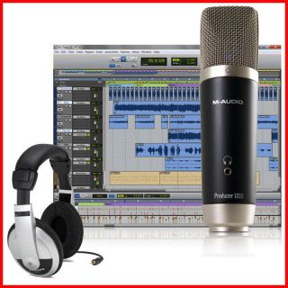   Studio   M Audio USB Recording Mic w/ ProTools SE & HP10 Headphones
