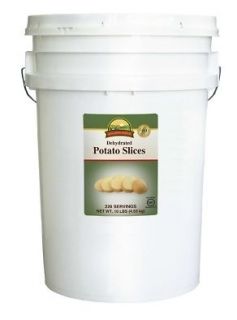 Augason Farms Dehydrated Potato Slices 10 lb Pail Emergency Food 