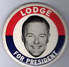   original political pinback henry cabot lodge president 1960 collar tab