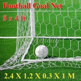 8x4ft Child Football Soccer Goal Post Net 2.4x1.2m for Poly Junior 