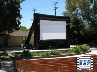   20 X 12 foot Inflatable Movie Screen Front and Rear Projection