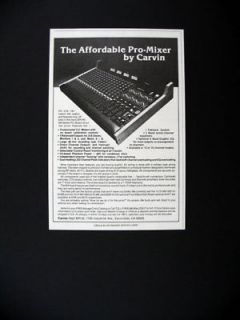 Carvin Pro Mixer MX Series Pro Board 1980 print Ad