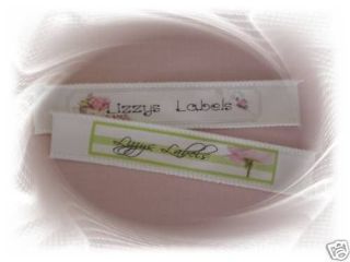 30 x Personalised Sew On Fabric Clothing Label Tag