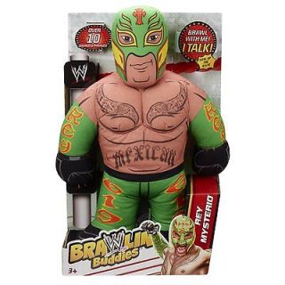 WWE Brawlin Buddies Rey Mysterio Plush Figure NEW HOT TOY WRESTLING 
