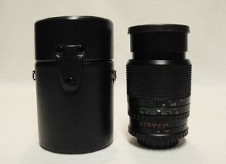 HANIMEX 12.8 135mm Prime Telephoto Lens SLR Camera M42 Screw Mount w 