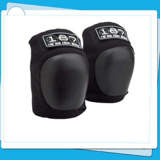 New 187 Pro Knee Pads Protective Skateboard Roller Derby Black XS,S,M 