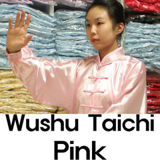   Wushu TaiChi Taiji KungFu uniforms Pink L size Shaolin Gongfu uniform