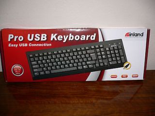 Pro USB Computer Keyboard Inland WINDOWS 98 2000/ME/XP/7/VISTA NEW