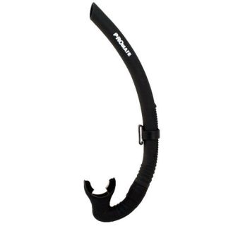 Promate Free Diving Spearfishing Adult Snorkel   Solid Black