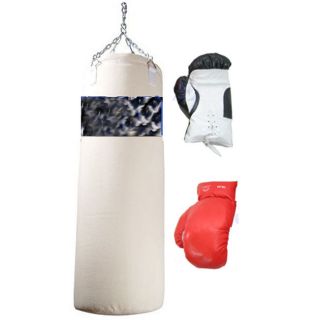 Pro Boxing Set of 2 Pairs Gloves with Punching Bag