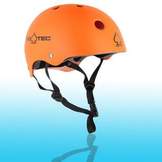 New Pro Tec Classic Skateboard/Bike Protective Helmet Orange S M L XL 