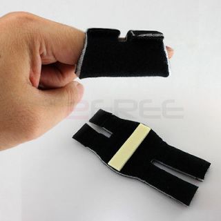 New Finger Splint Curved Foam Velcro Soft Protector Brace Support Pain 