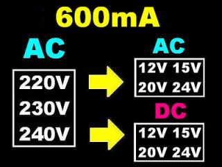   AC to AC/DC Switching Power Supply Converter Adapter 12V 15V 20V 24