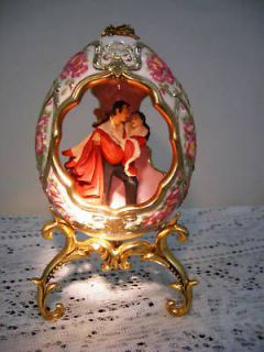 Gone With the Wind ~ SUPER RARE ~ NIGHT OF PASSION~ Franklin Mint~ Egg