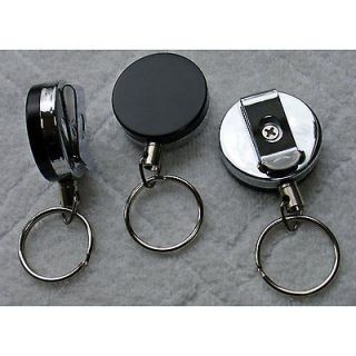 Pull Reel Key Chain Extends to 24 Retractable Cable