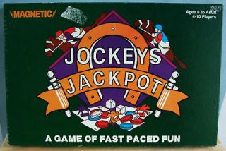 JOCKEYS JACKPOT Magnetic Horse Racing Board Game VTG