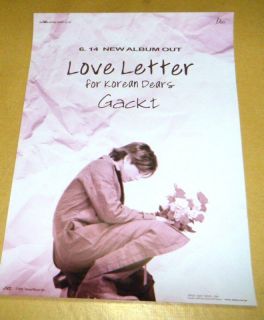 GACKT   Love Letter LIMITED RARE POSTER 43x60cm OFFICIAL