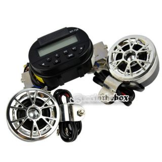 Good 12V Motorcycle/ATV FM Radio Waterproof MP3 Stereo Speaker System 