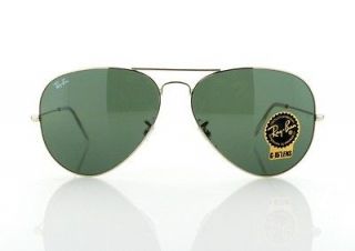 NEW AUTHENTIC RAY BAN AVIATOR SUNGLASSES RB 3026 001 51 GOLD GRADIENT 