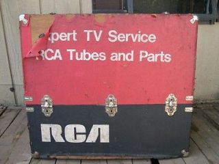 BIG Vintage RCA Serviceman Repairman Vacuum Tube Caddy AS IS Needs 