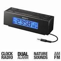 Sony Dream Machine FM/AM Clock Radio Alarm Clock with Audio Input 