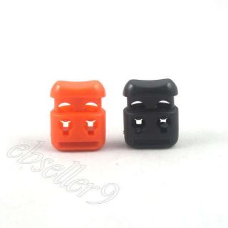 2x Smile Shoe Lace Buckle Rope Clamp Cord Lock Stopper