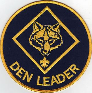 Den Leader Jacket Patch Large 6 Round, w/ Clear Plastic Over Gauze 