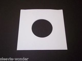 100   7inch Record   SLEEVES   WHITE PAPER   SALE   45 45s vinyl outer 