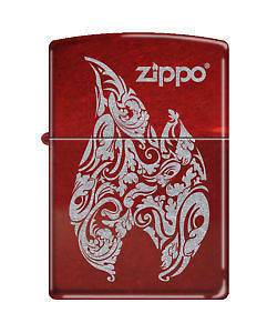 Zippo 1071 flame candy apple red Lighter