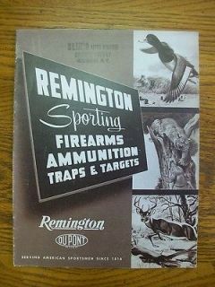 Remington 1956 Sporting Firearms Rifles and Shot Guns Traps Catalog 