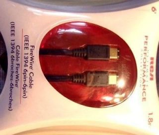 NEW RCA 6 Firewire Cable 1394 PD66FW 1.8m FREE SHIP
