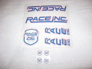 RACE INC decal set for oldschool bmx vinyl replacement raceinc