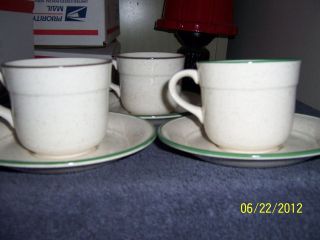 Arklow Honey Stone 3 Tea Cup and Saucer Sets Honey Stone Made in 