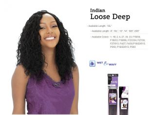 Loose Deep Indian Remi Collection Wet & Wavy Weave Extension 10L 12 