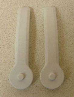 New Set Rome Snowboard Bindings Replacement Ankle Slider straps White