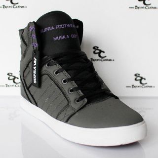 Supra Skytop Wet mens lifestyle shoes grey black white purple NEW