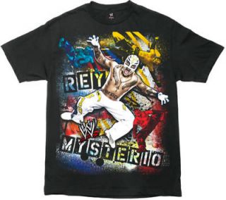 REY MYSTERIO Aerial Assault Authentic WWE T shirt NEW