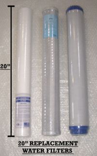 REVERSE OSMOSIS 20 WATER FILTERS WATER FED POLE 3 PACK