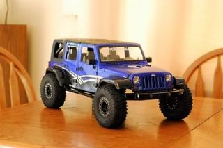 Blue New Bright Jeep JK Scale Crawler body for AXIAL SCX10 RC4WD Losi 