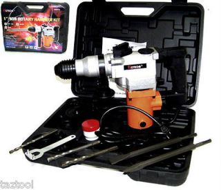 HOTECHE 1 ELECTRIC ROTARY HAMMER DRILL WITH BITS SDS PLUS ROTO TOOL 3 