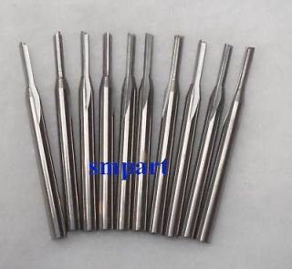 10 CNC router wood double straight cutting bit 1/8 2x12m