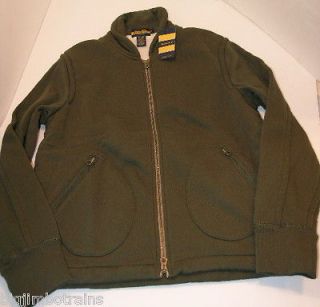 NEW Polo Ralph Lauren RUGBY Mens Zippered Fleece Jacket Large NWT