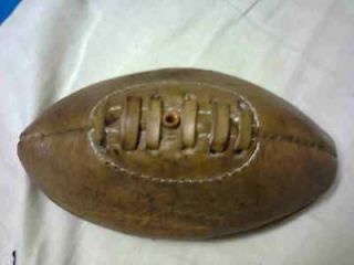 Vintage Style Genuine LEATHER Mini Rugby ball, 4 Panels.
