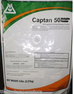 Captan 50 Fungicide 5lb WP Plant Disease Control Roses