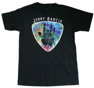 Grateful Dead   Jerry Garcia Tie Dye Guitar Pick T Shirt